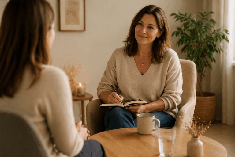 Gespräch im Einzelcoaching in ruhiger Atmosphäre